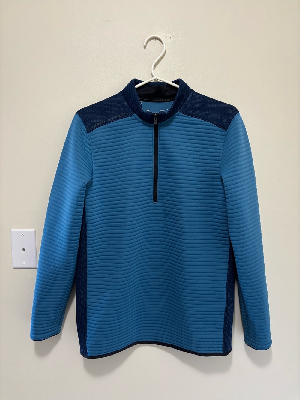 Under Armour Men's ColdGear Golf 1/4 Zip Pullover (Blue, Size Small)